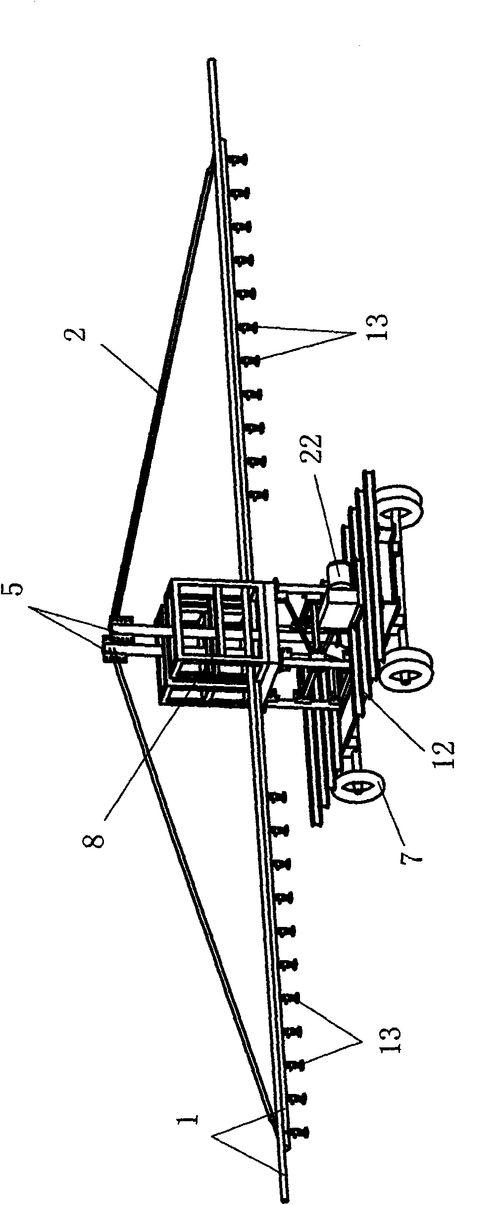 Movable support type irrigation device