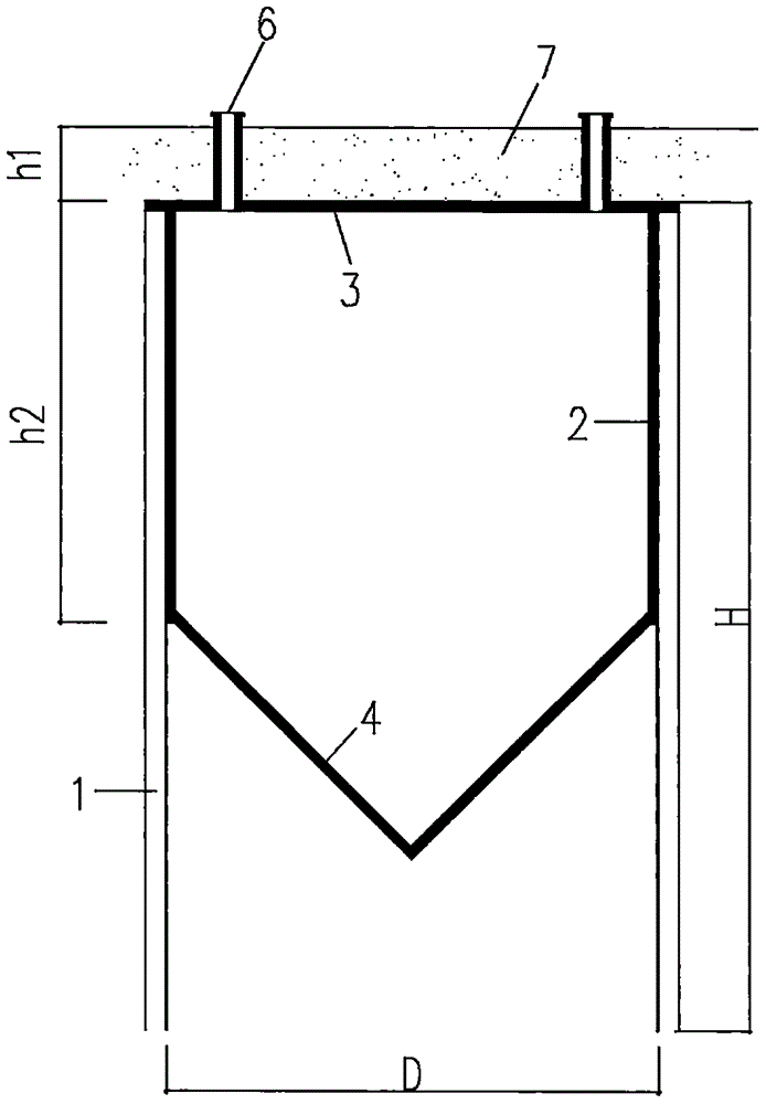 Circular precast assembly type underground granary with inside and outside both covered with steel plates