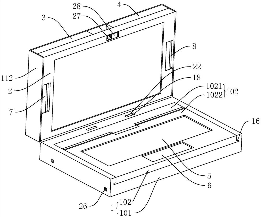 A notebook that connects to multiple displays