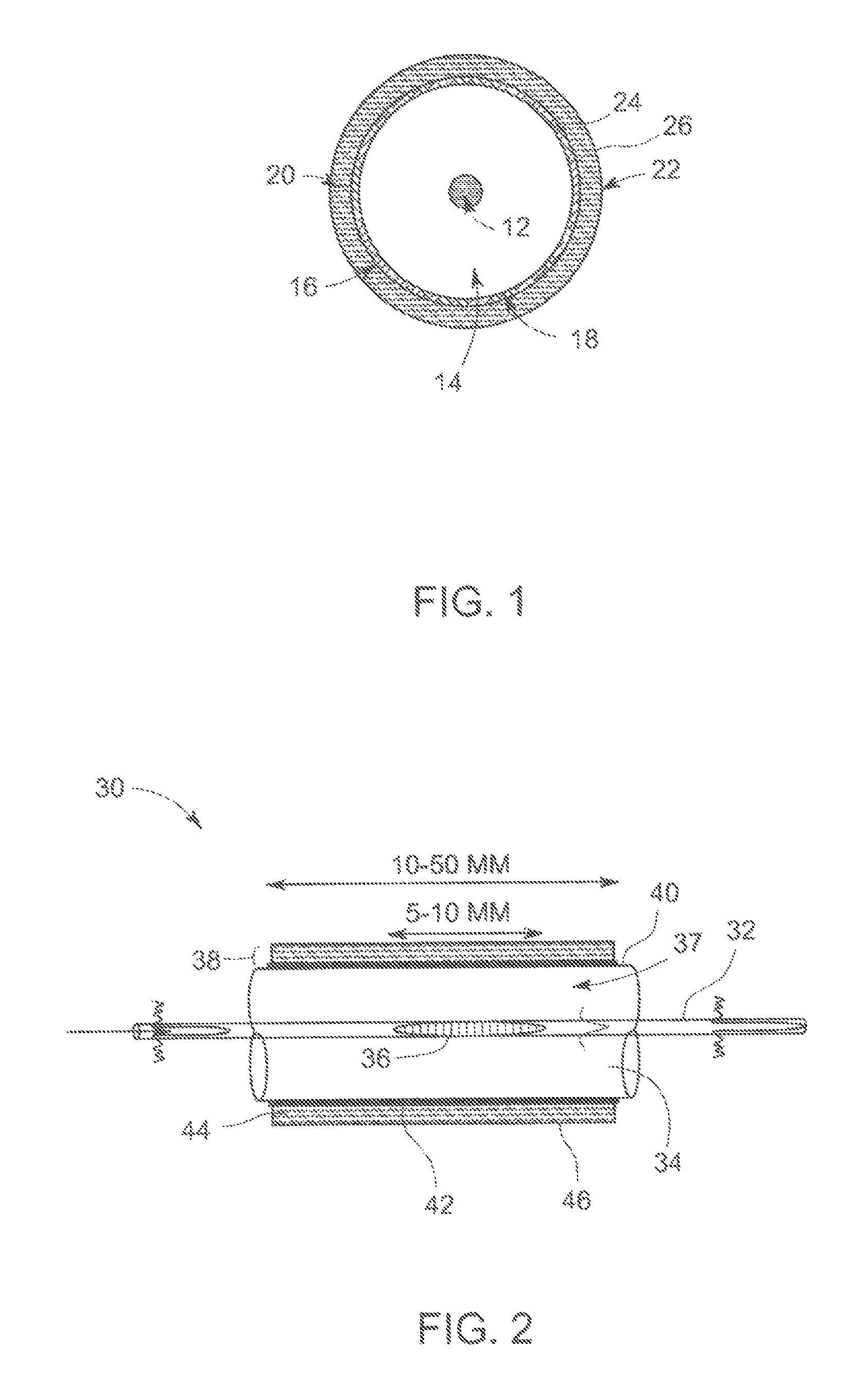 Nano-structured trampoline fiber gas sensor