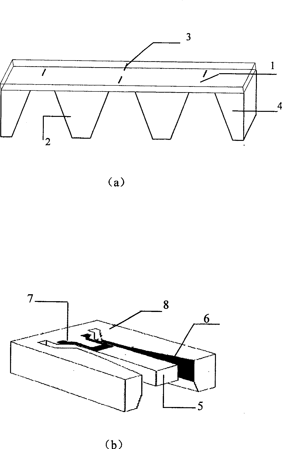 Three dimensional integrated micro mechanical acceleration sensor producing method