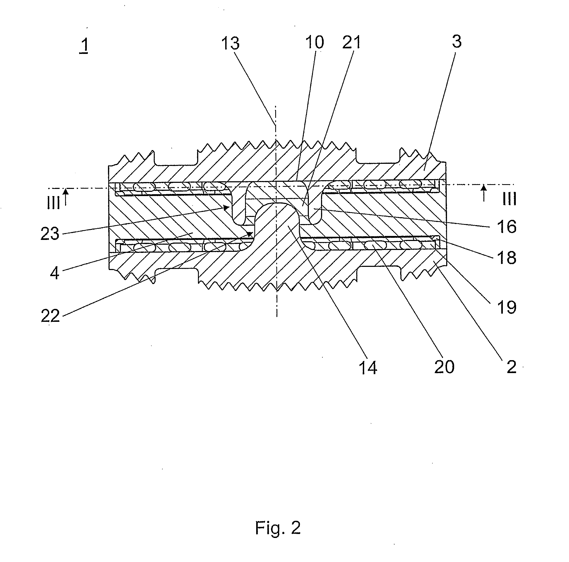 Total disc replacement device