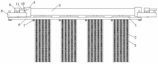 A biological filler fixing device for river ecological management