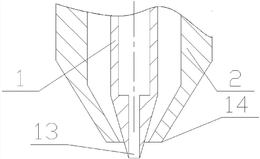 Sheath gas heatable focus electrospinning direct-writing nozzle device