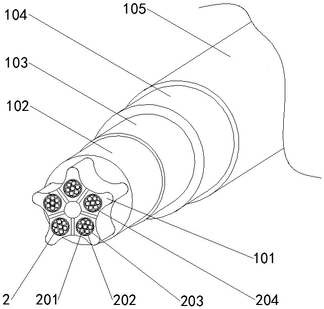 Flame-retardant power cable