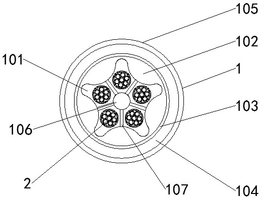 Flame-retardant power cable