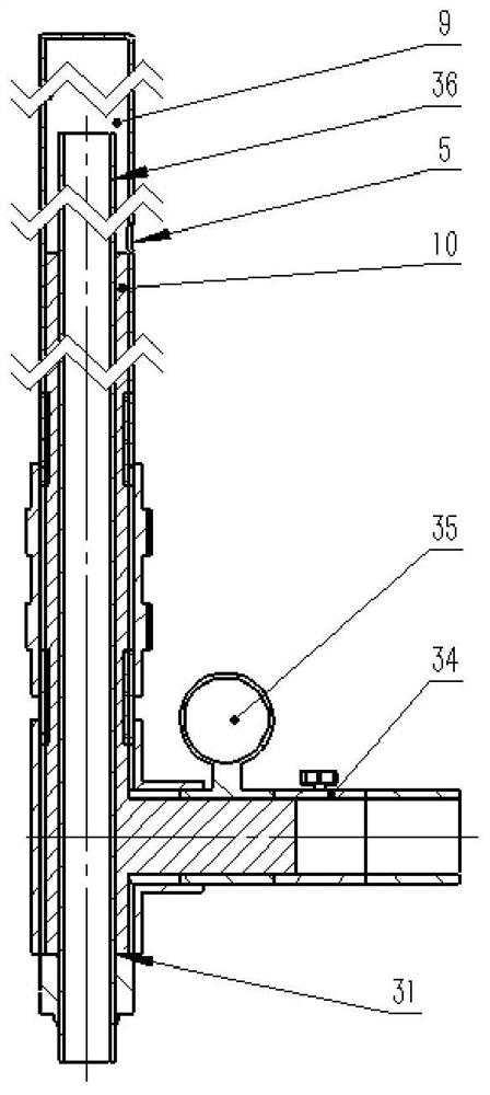 Device and method for detecting sealing performance of cross-layer drilling extraction blocking section