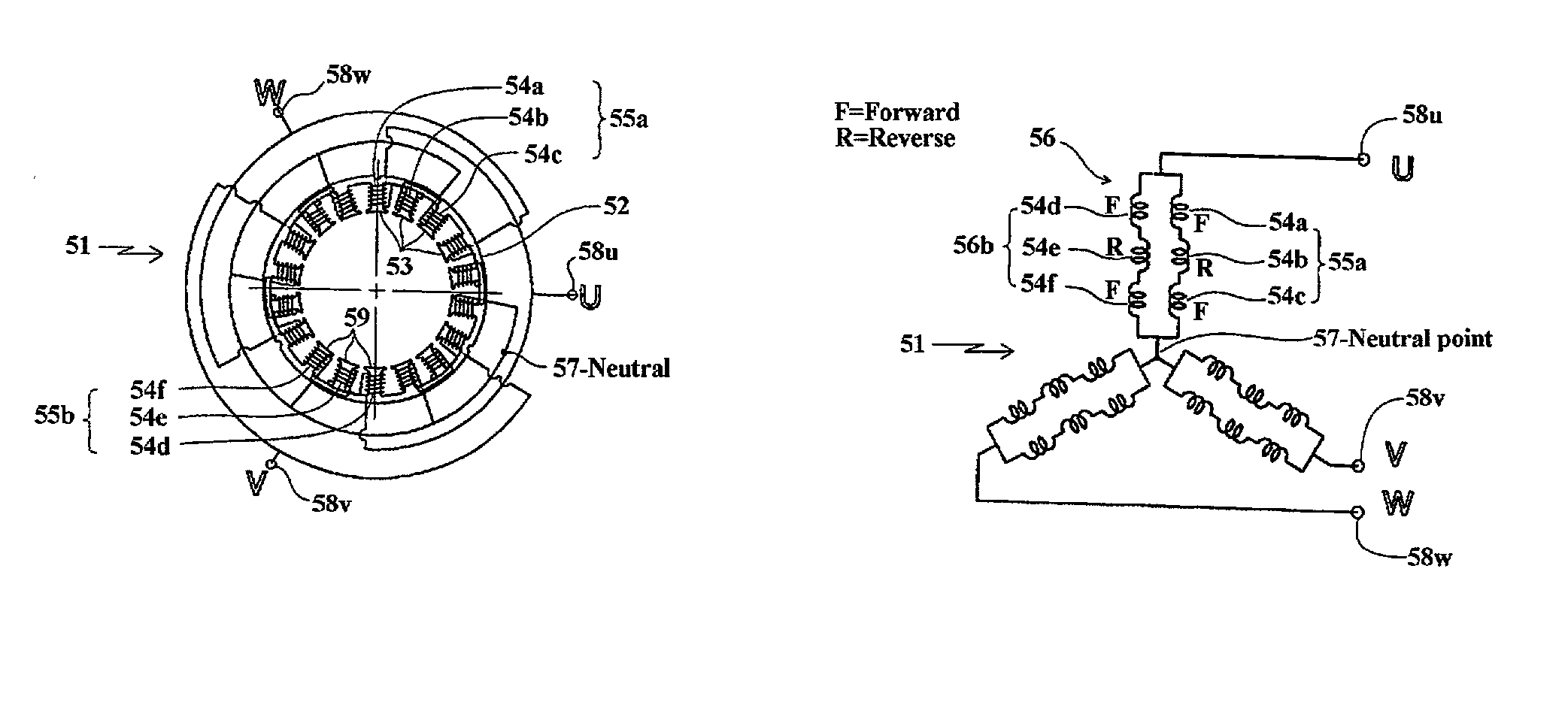 Permanent magnet type three-phase AC rotary electric machine