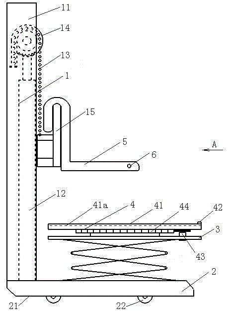 Central-positioned type switch chassis overhaul device