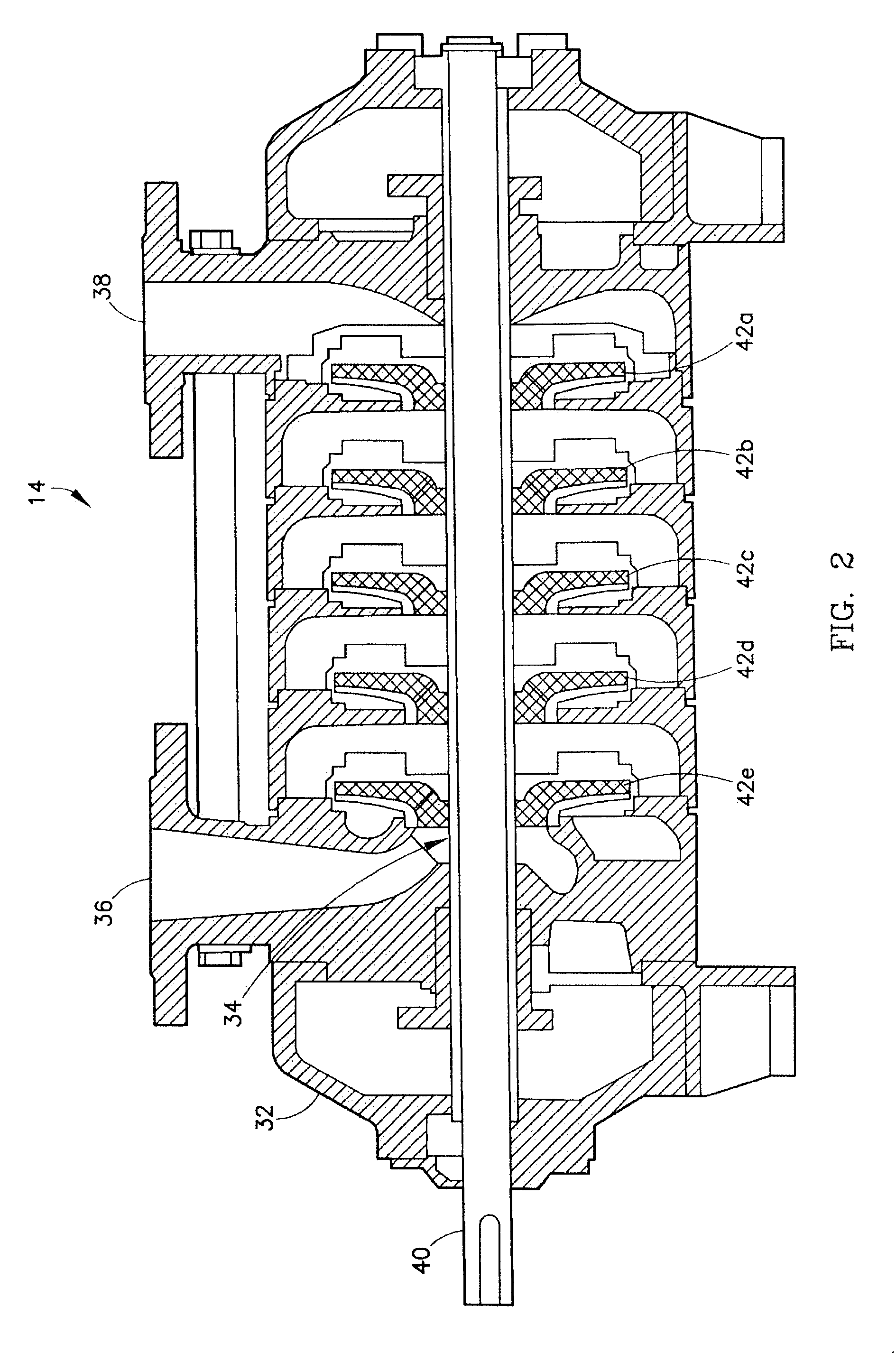 Material testing system for turbines