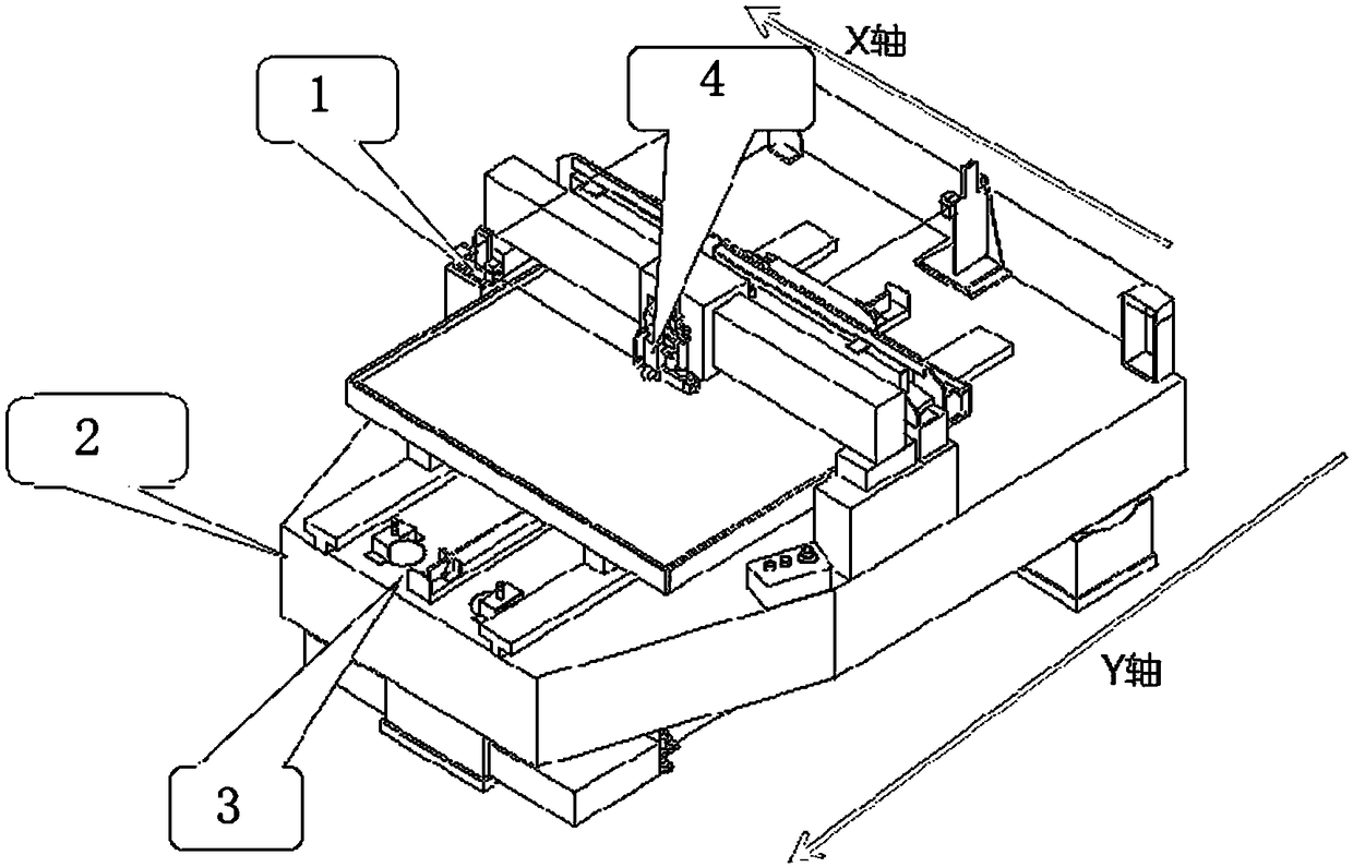 Measuring machine for height of optical spacer