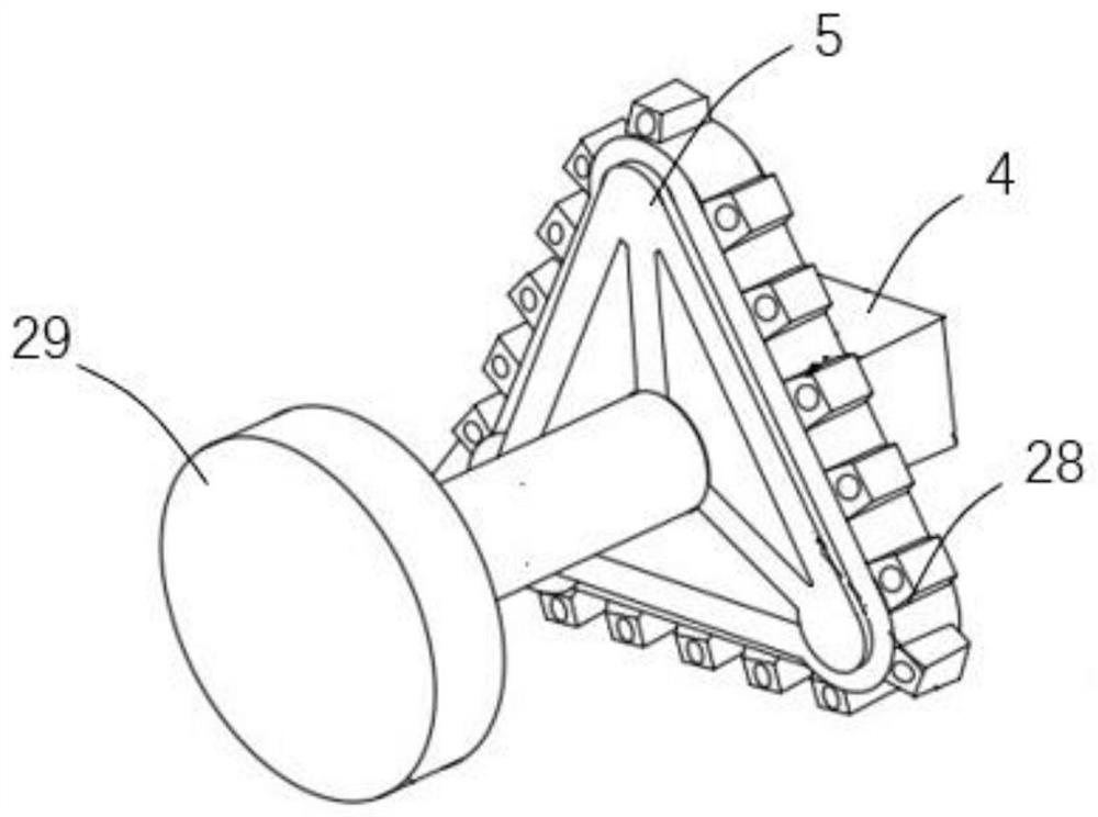 A mountain tree planting robot