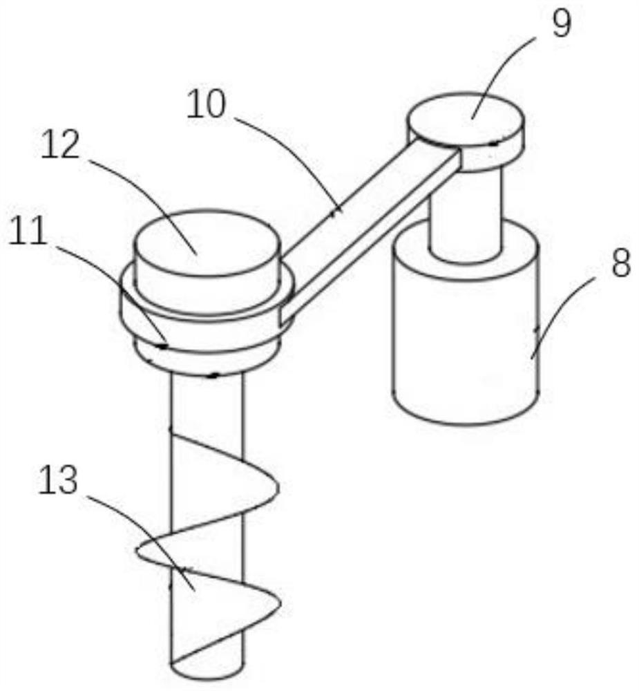 A mountain tree planting robot