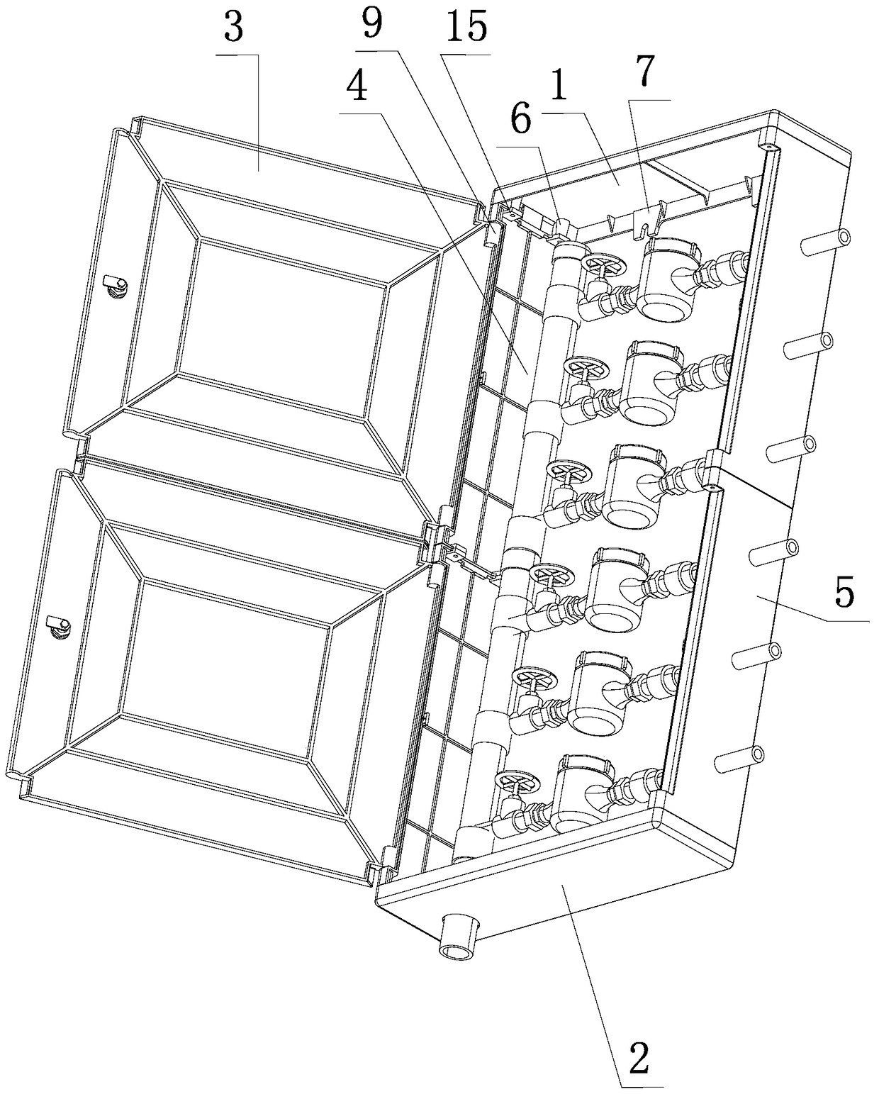 Combined water meter box