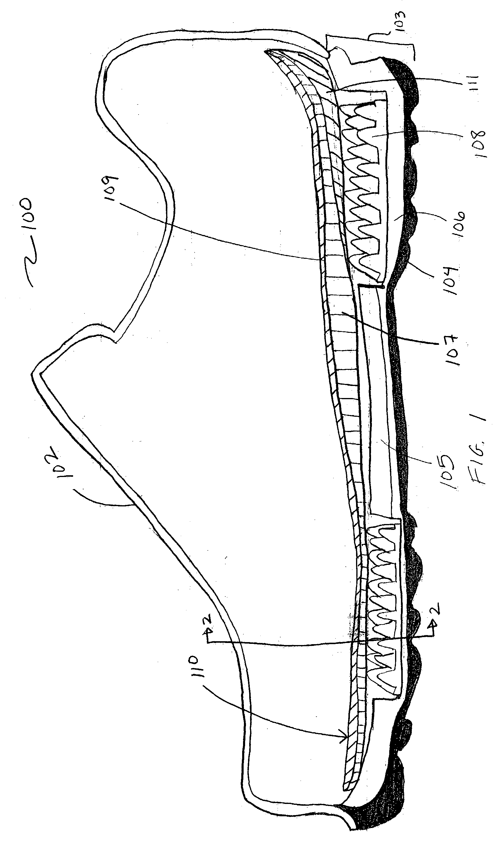 Cushioning sole for an article of footwear