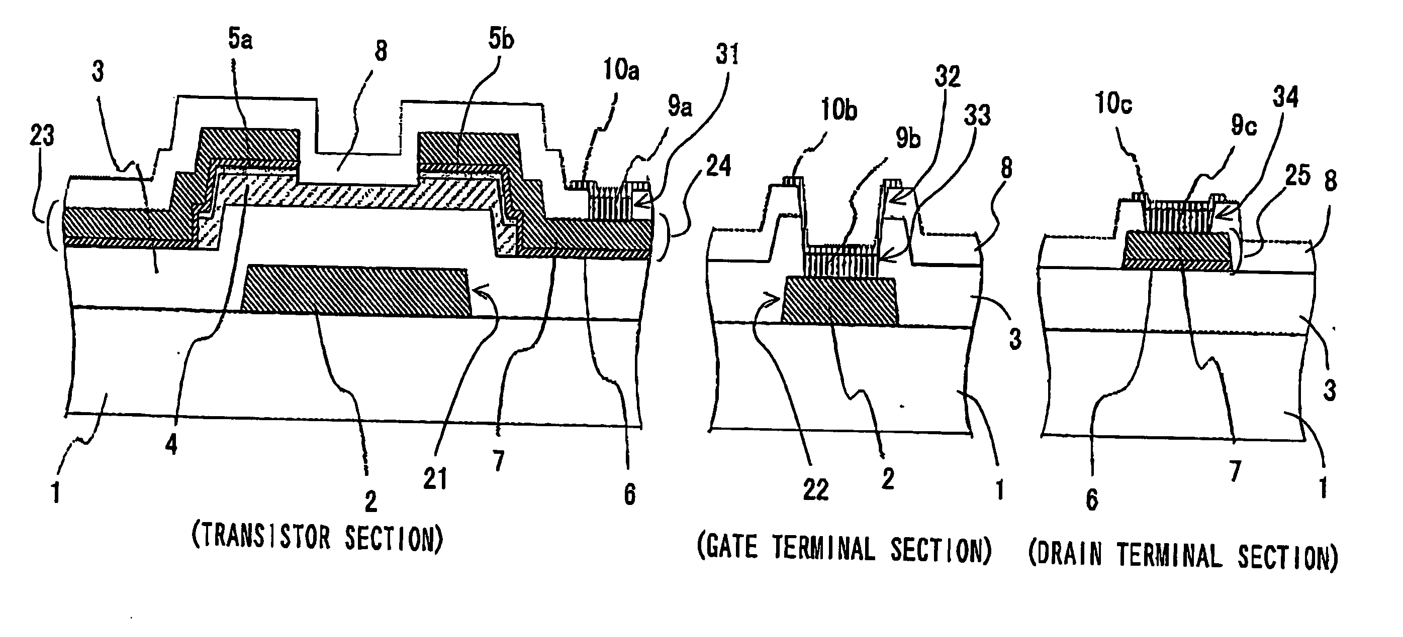 Liquid-crystal display device with thin-film transistors and method of fabricating the same