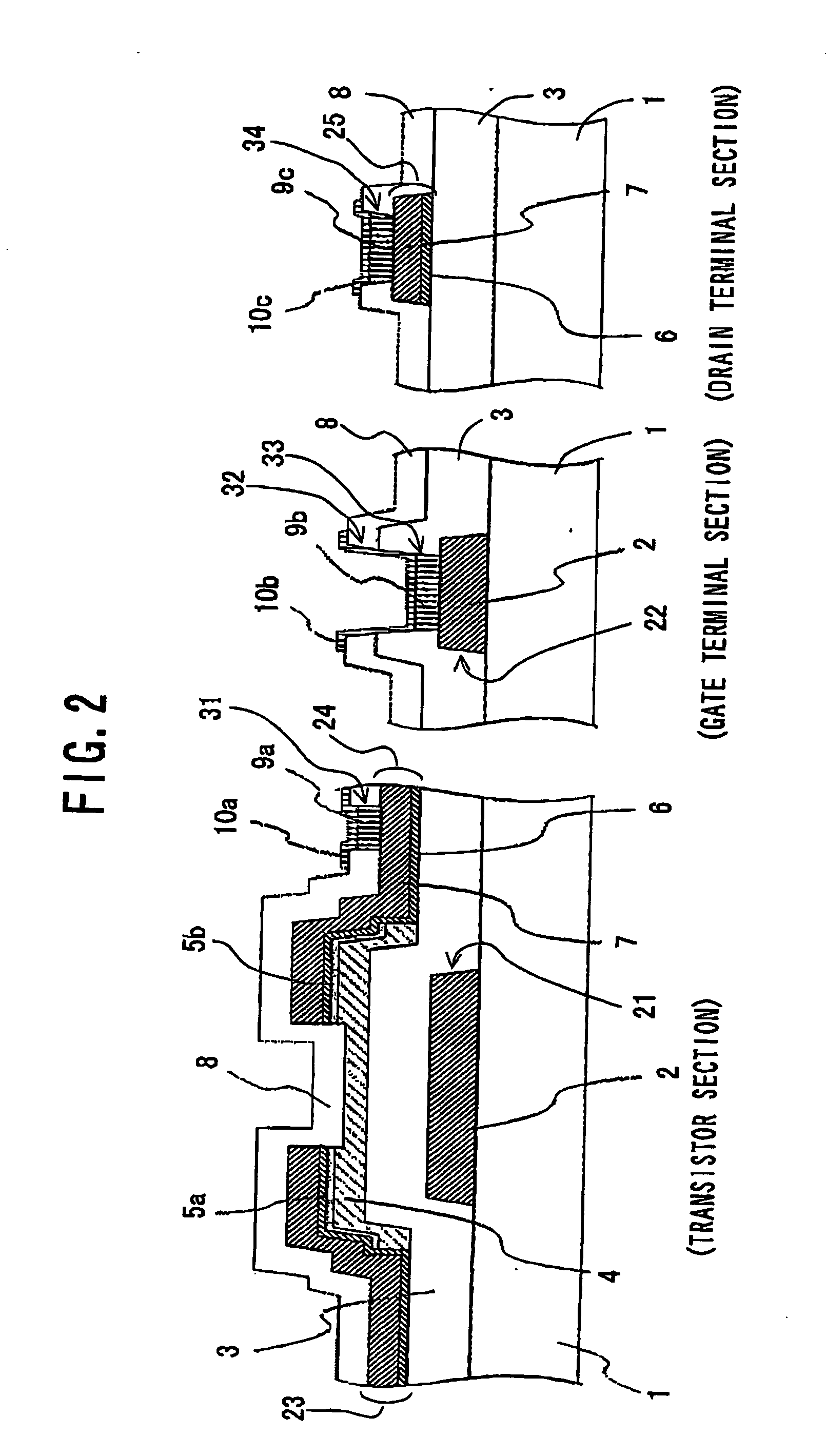 Liquid-crystal display device with thin-film transistors and method of fabricating the same