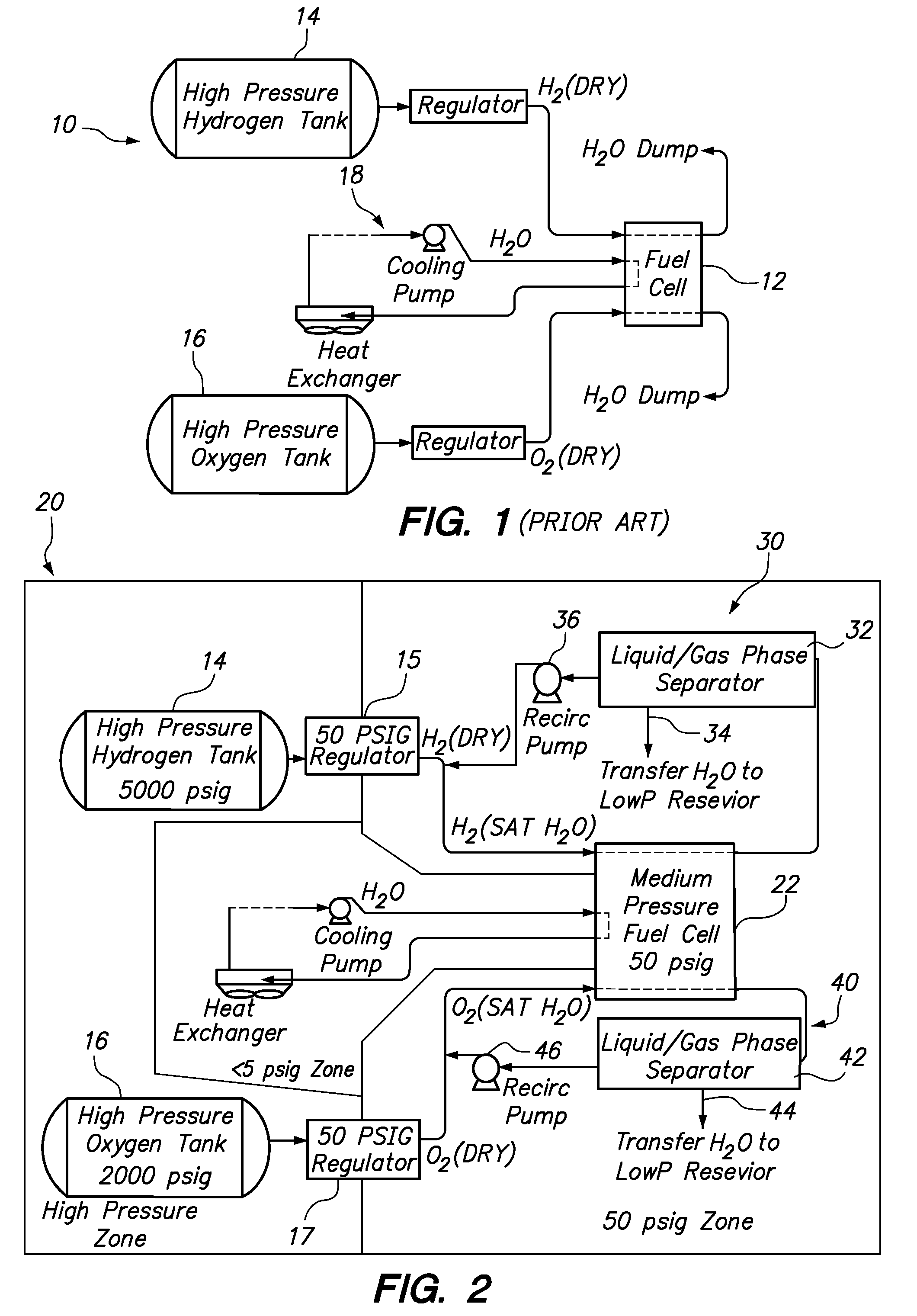 Fuel cell emergency power system