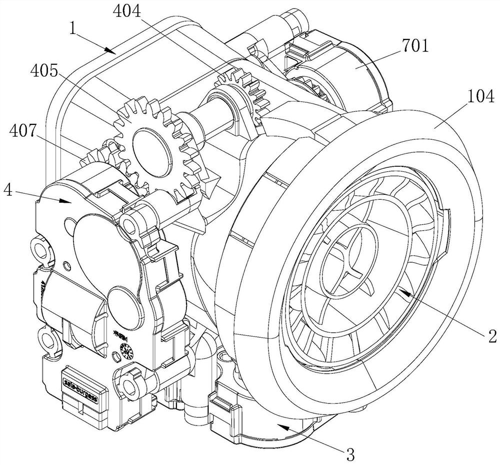 Air conditioner outlet air path adjustment mechanism