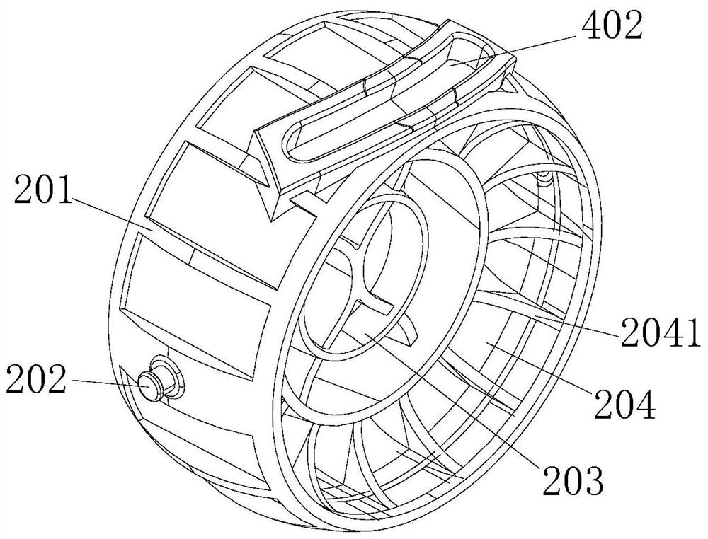 Air conditioner outlet air path adjustment mechanism