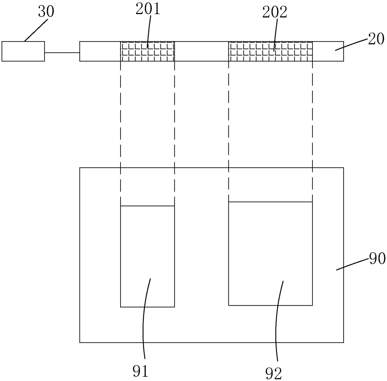 Illumination device and method for orienting MMG panel