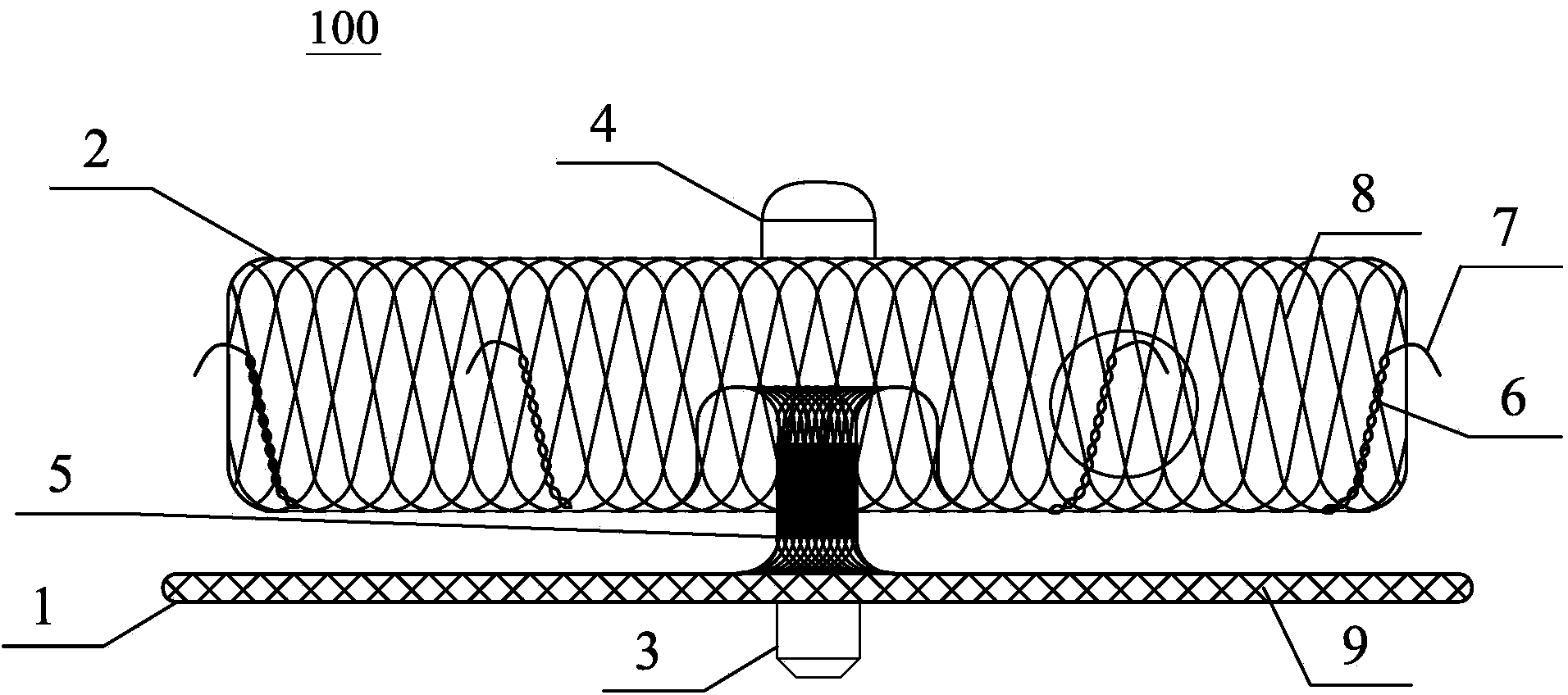 Plugging system for left auricle