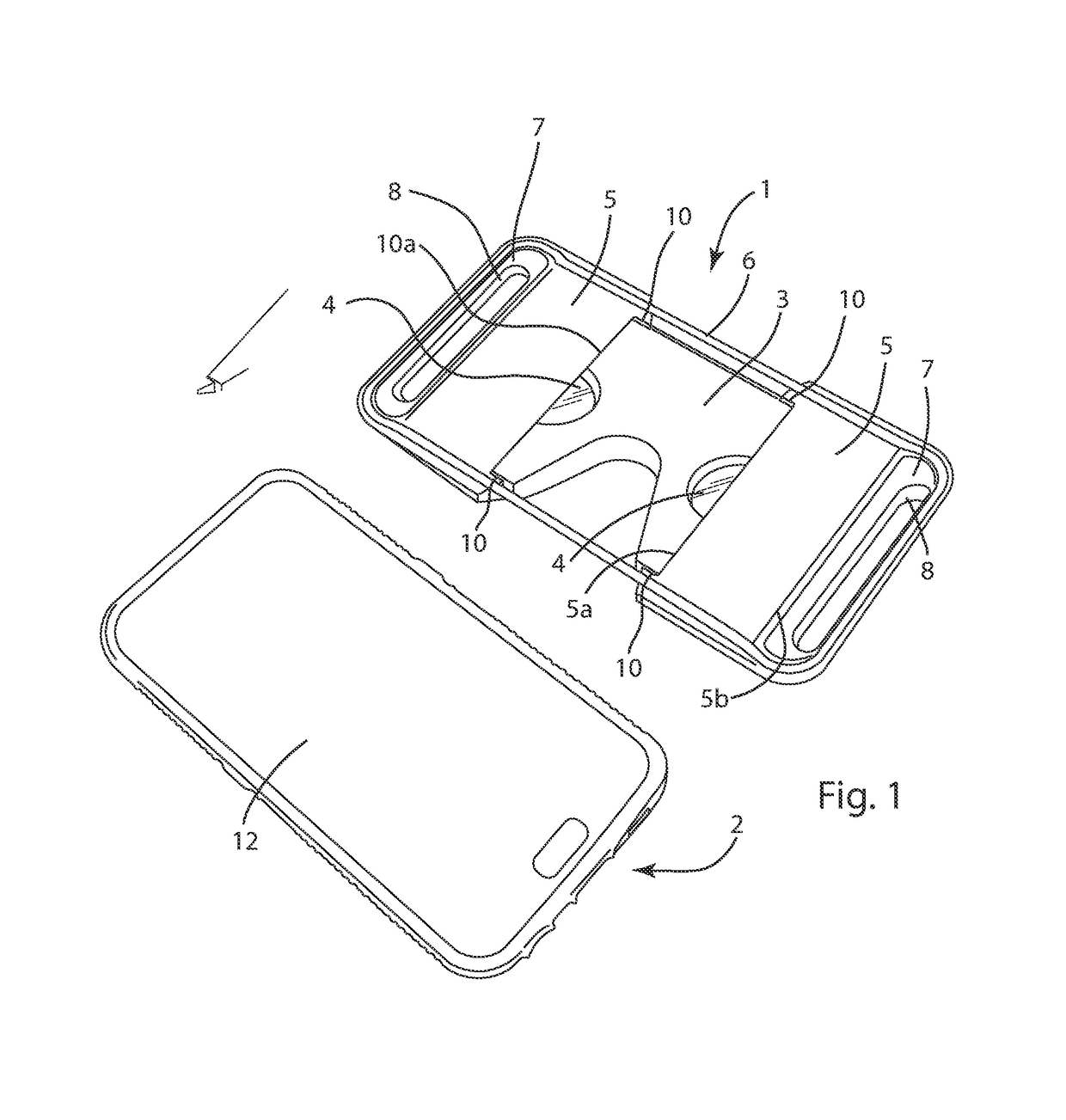 Virtual-reality or augmented-reality viewer for a mobile electronic device