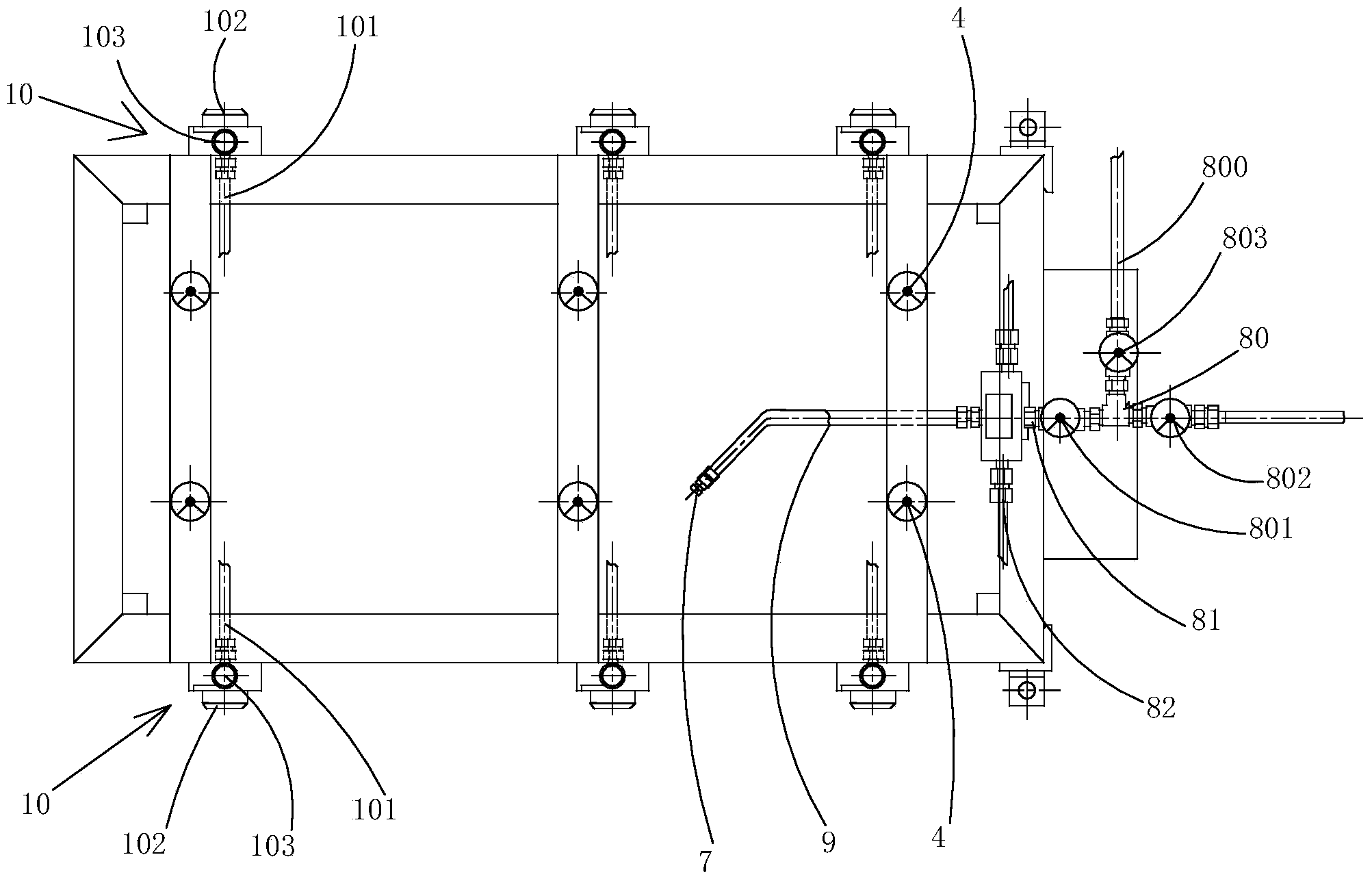 Fire product test device