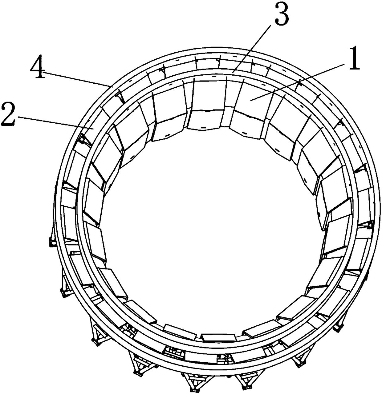 Variable-diameter self-adaptive rotary cutting type banana bunch cutter