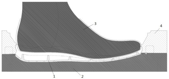 Foaming process for foaming shoe soles