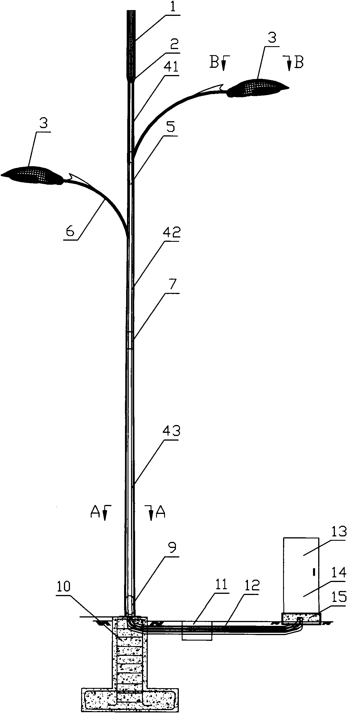 Communication base station device in system integration and industrialization base form