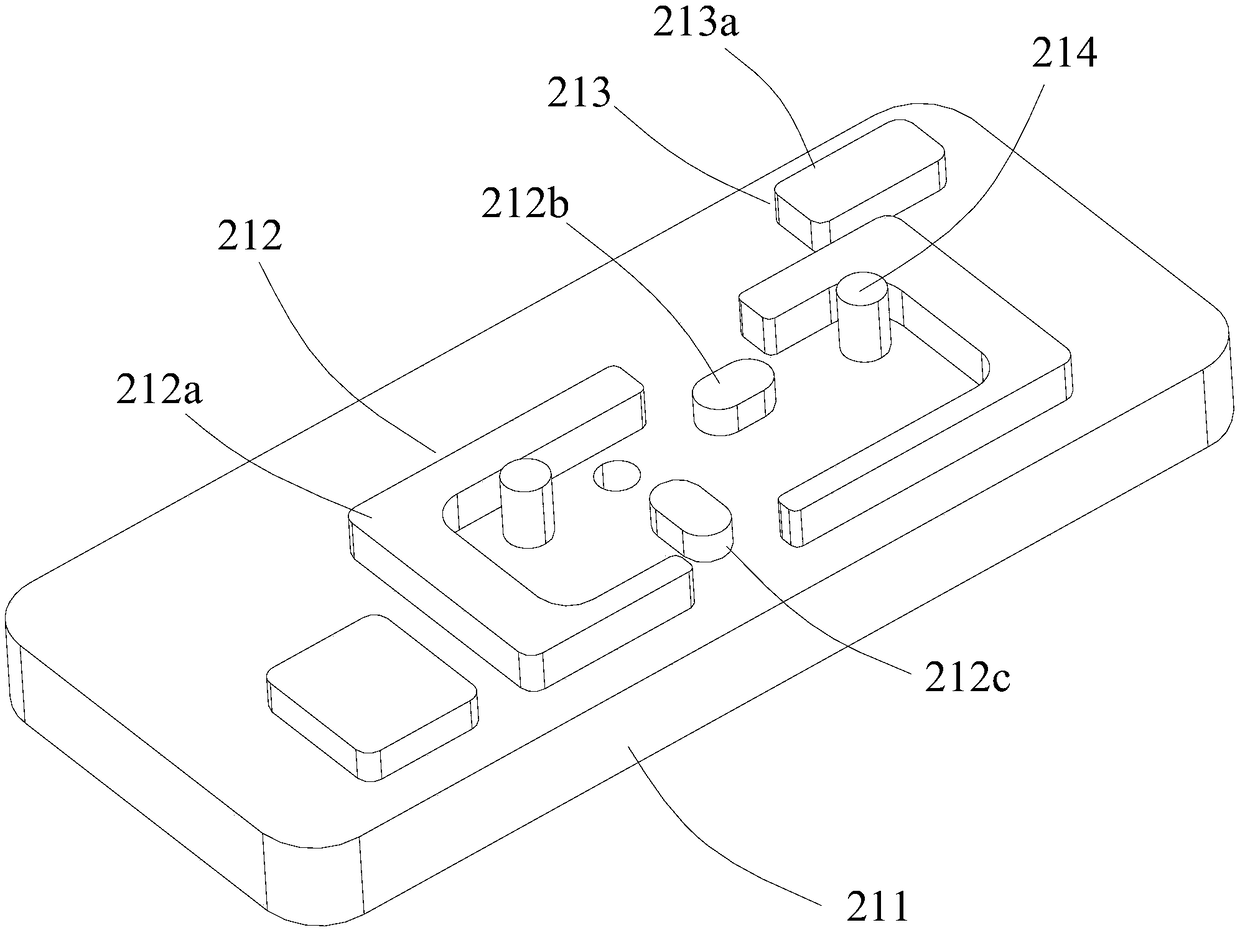 Mobile phone middle frame polishing clamp and milling machine thereof