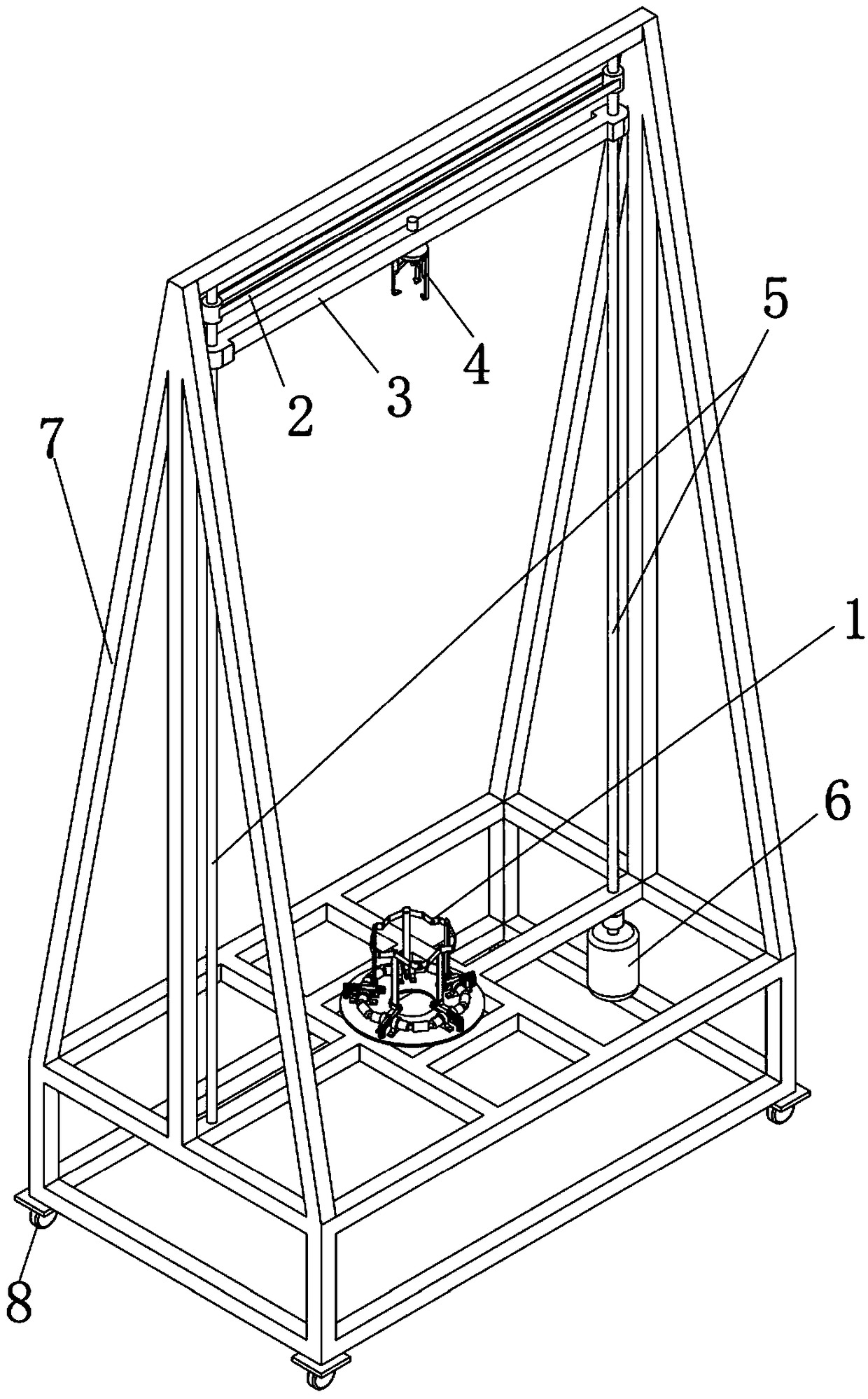 A kind of cutting-type banana drop-comb device