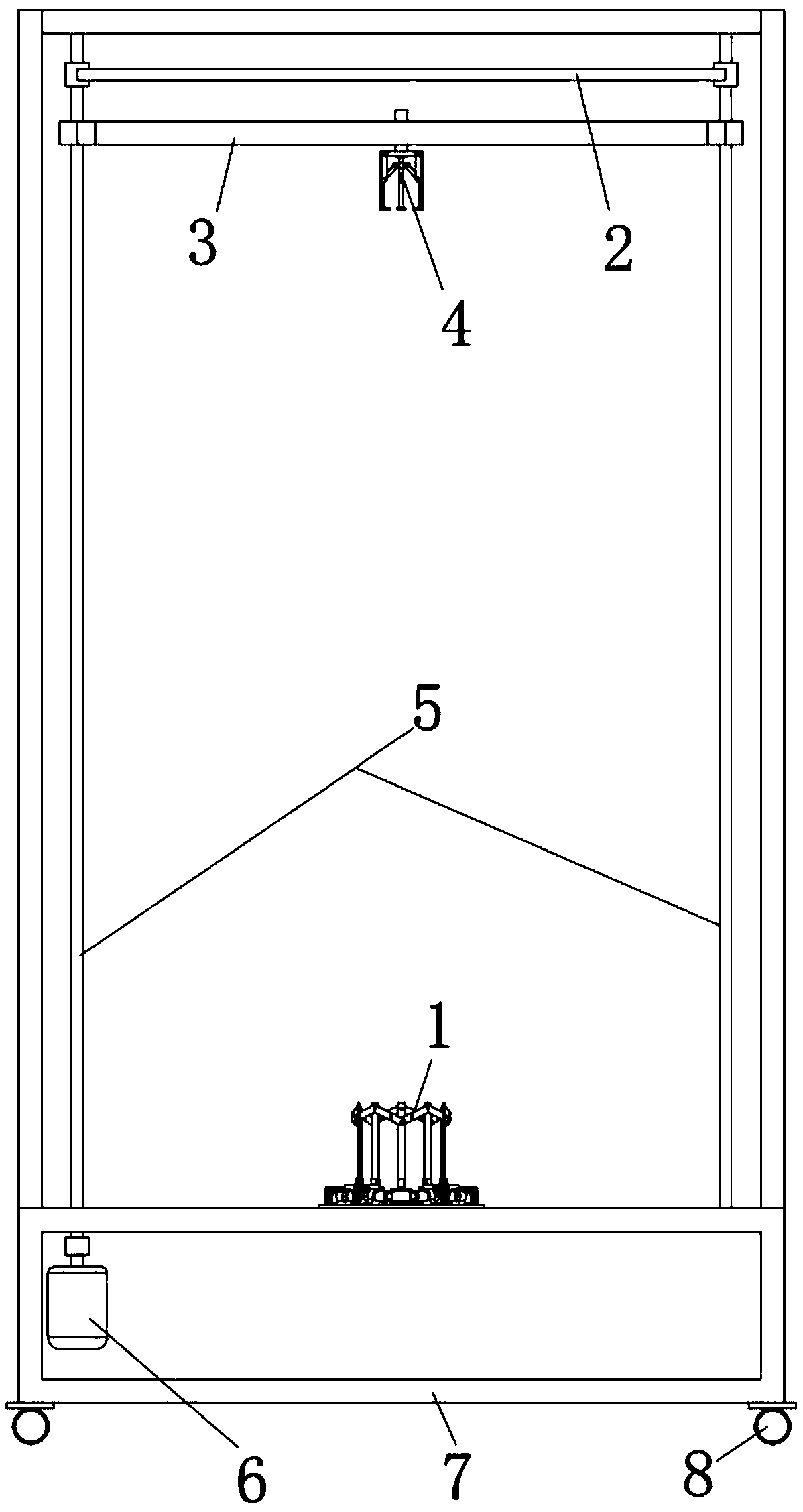 A kind of cutting-type banana drop-comb device