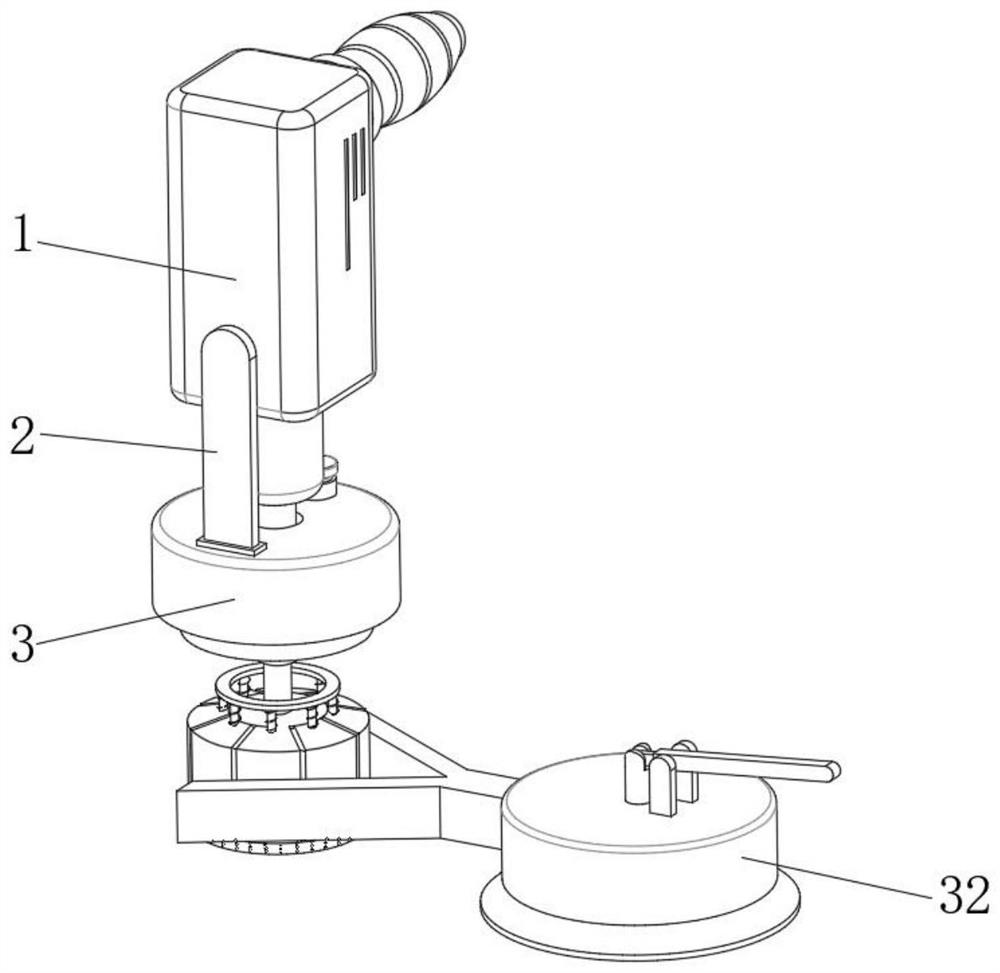 High-efficiency drilling device for stone engraving