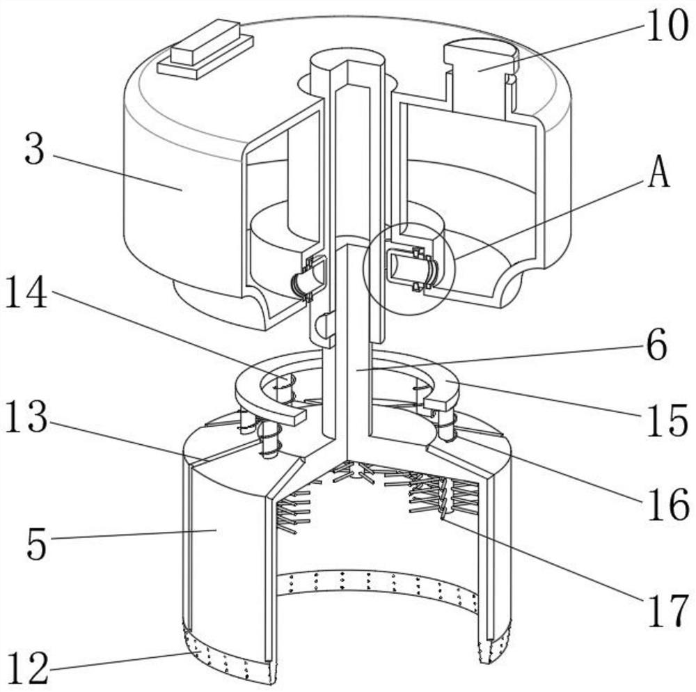 High-efficiency drilling device for stone engraving