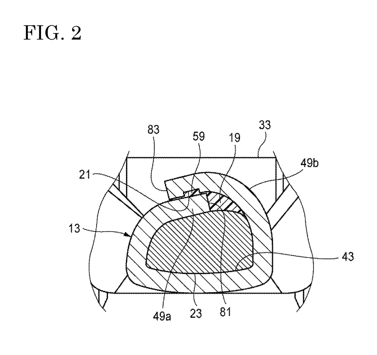 Structure for connecting crimping terminal and electric wire