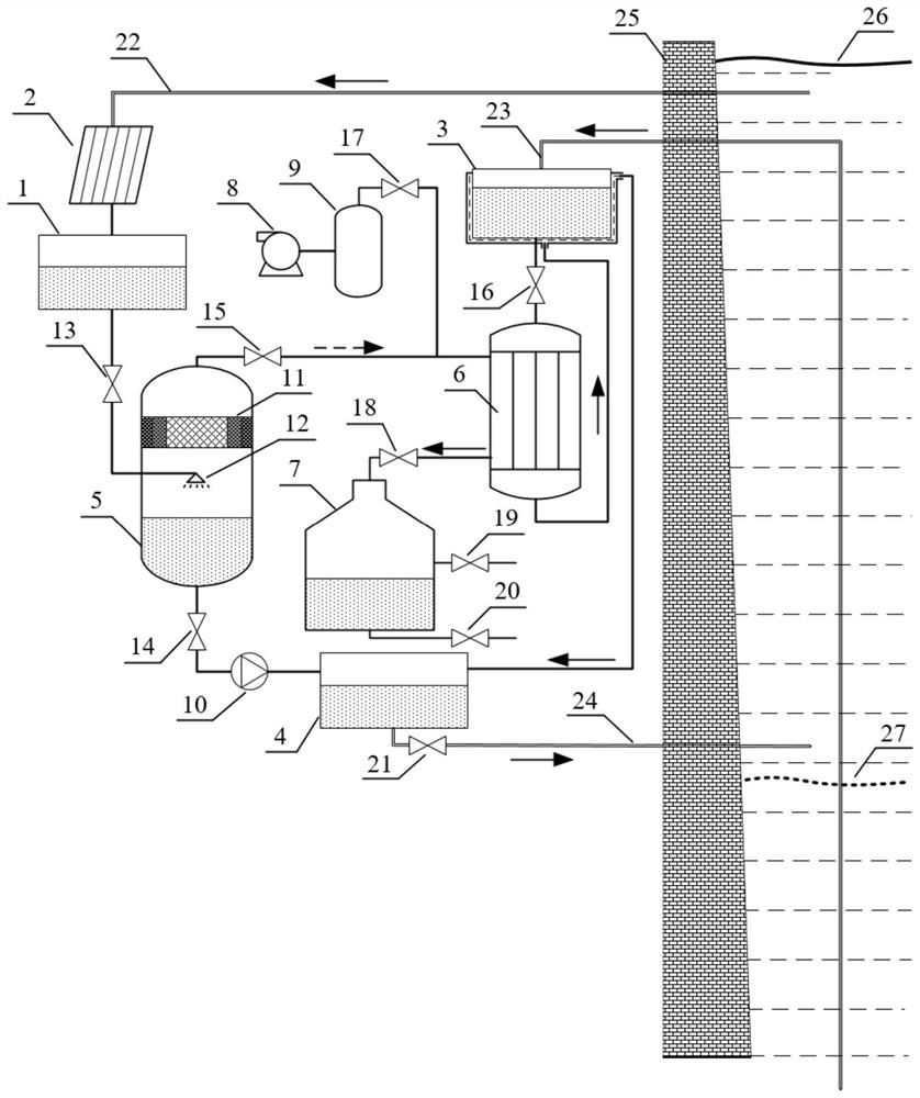 Seawater desalination device driven by temperature difference energy