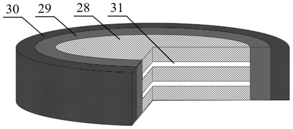 Seawater desalination device driven by temperature difference energy