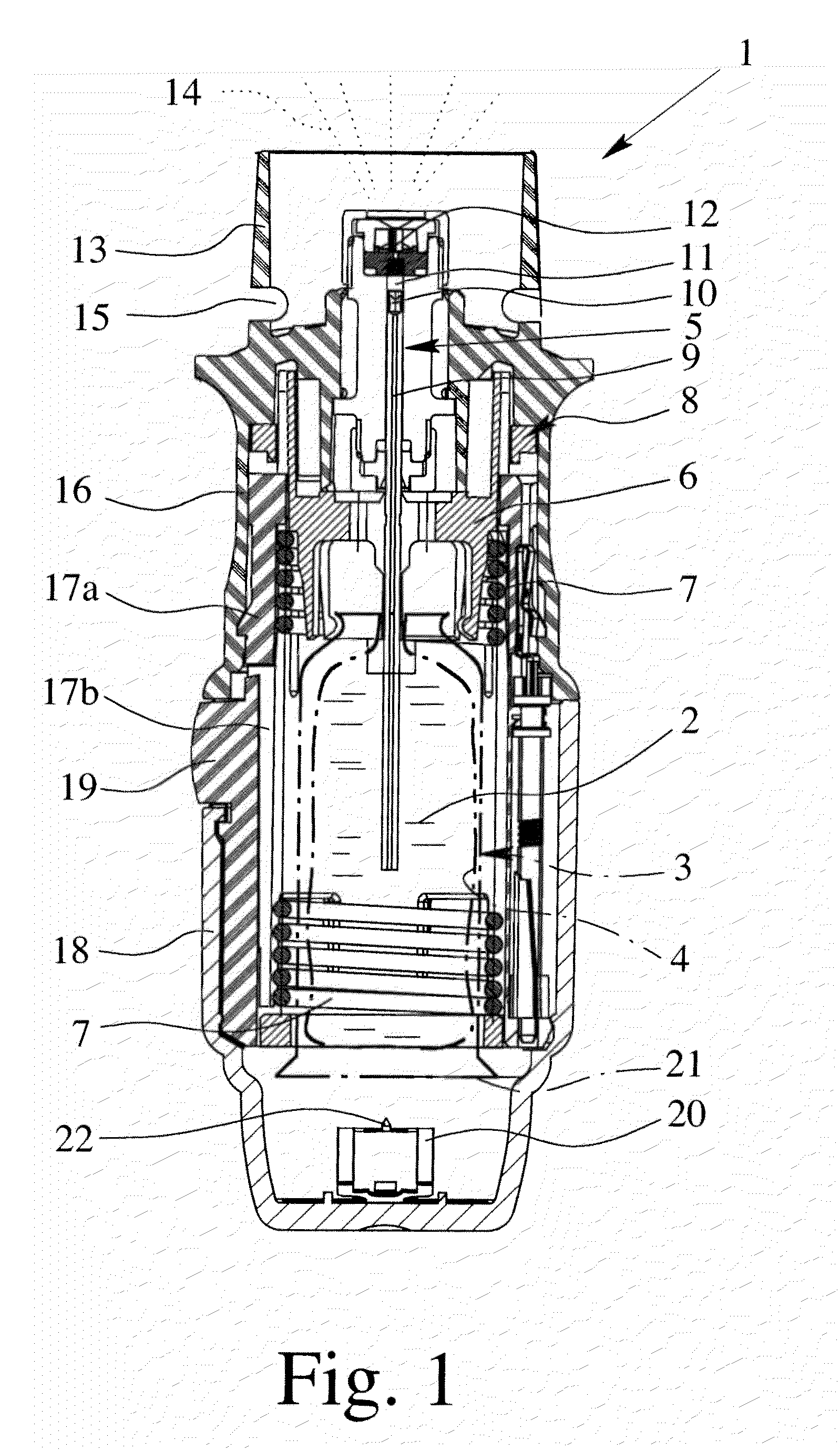 Portable inhaler with add-on device with a chamber for intermediate storage of an atomized medicament preparation