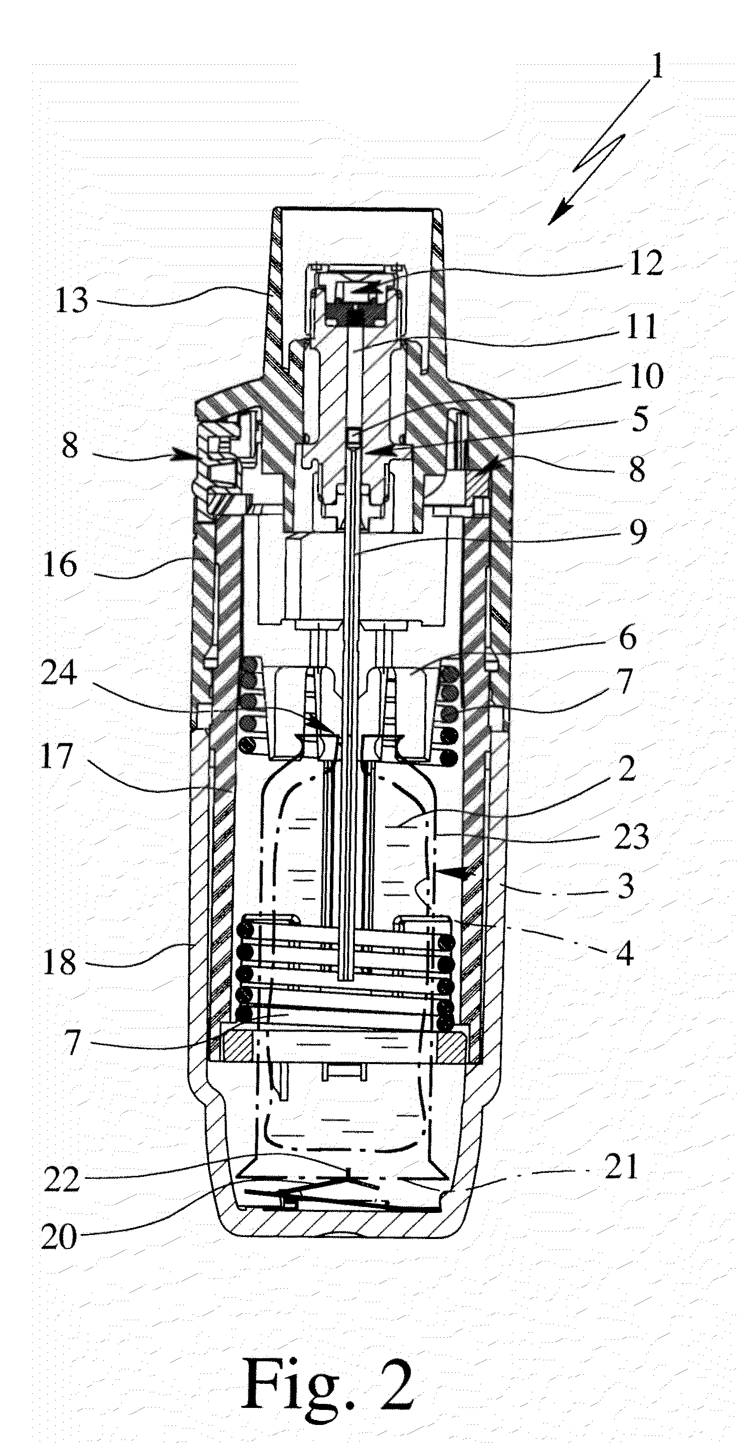 Portable inhaler with add-on device with a chamber for intermediate storage of an atomized medicament preparation