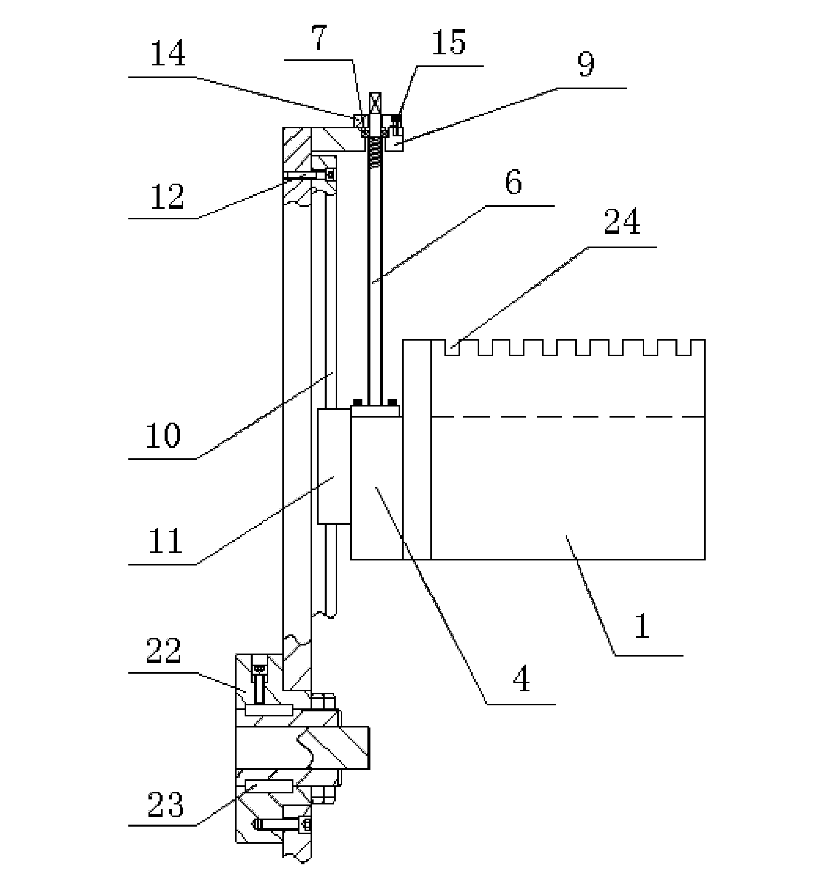 Winding mould mechanism for winding machine