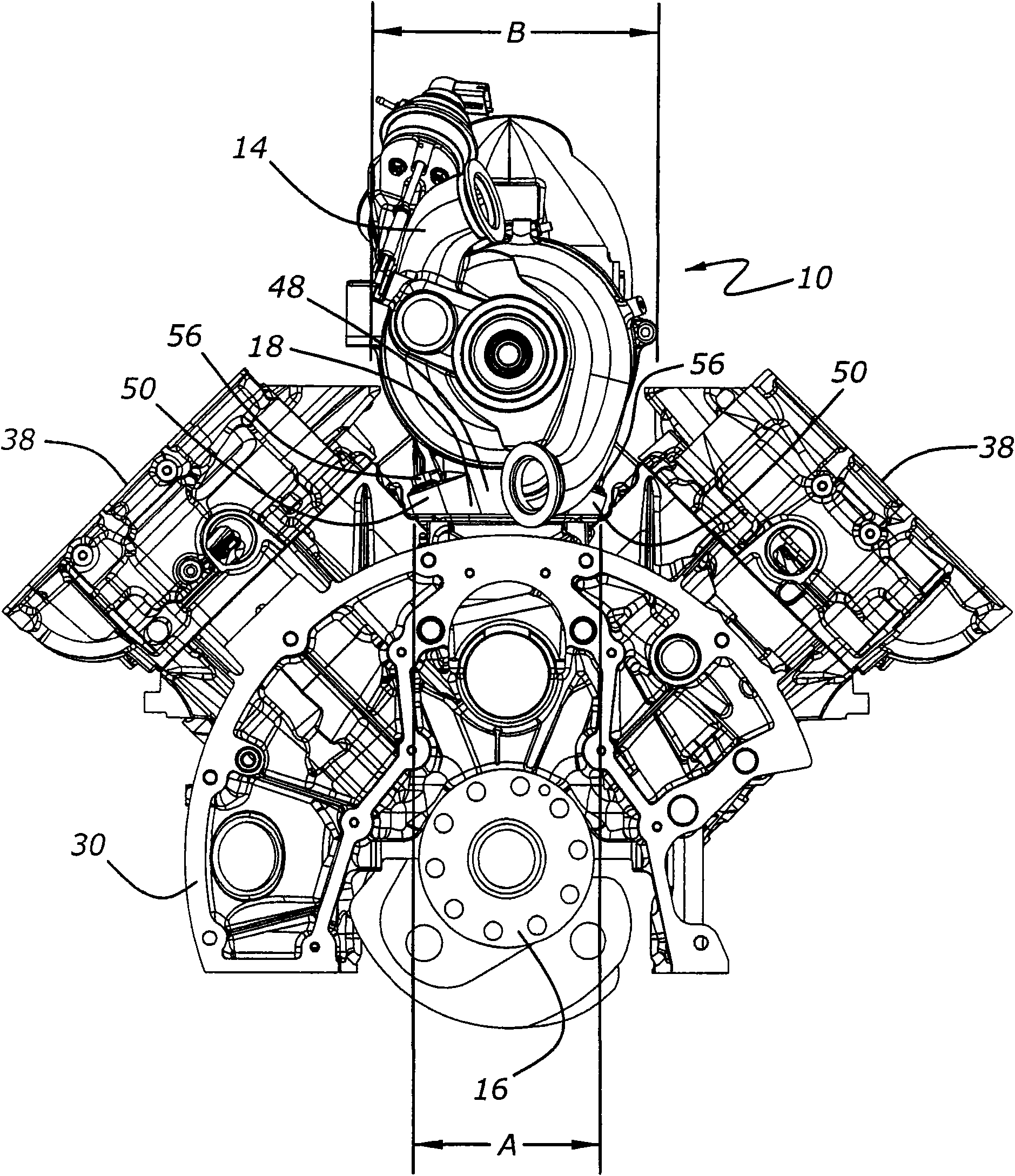 Pedestal installed on cylinder body and turbocharger system for internal combustion engine