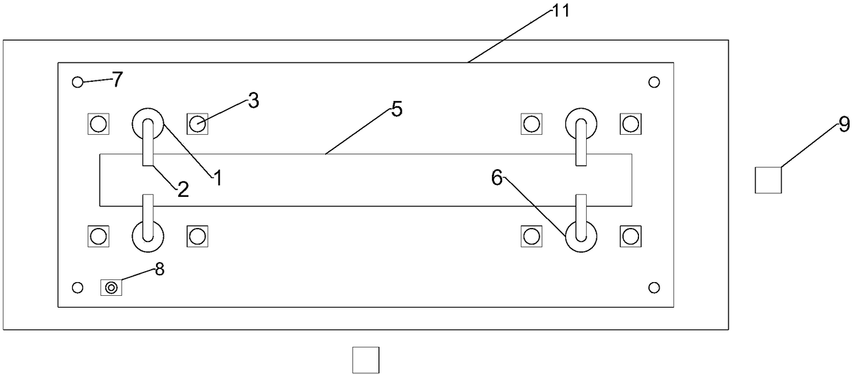 Aviation structural part automatic avoiding clamp device