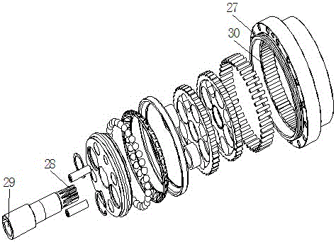 Bearing type RV speed reducer