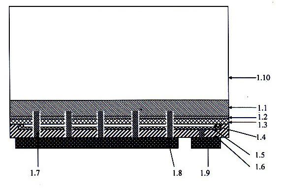 Semiconductor light-emitting device provided with transparent organic supporting base plate and preparation method for semiconductor light-emitting device