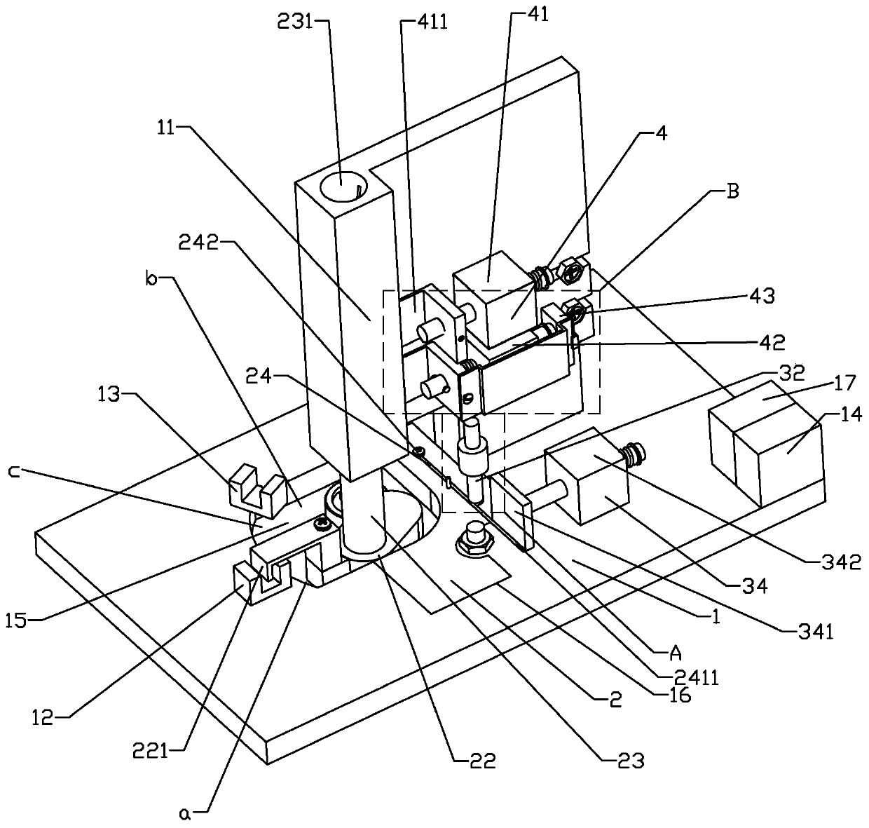 Automatic feeding device of spring grinding machine