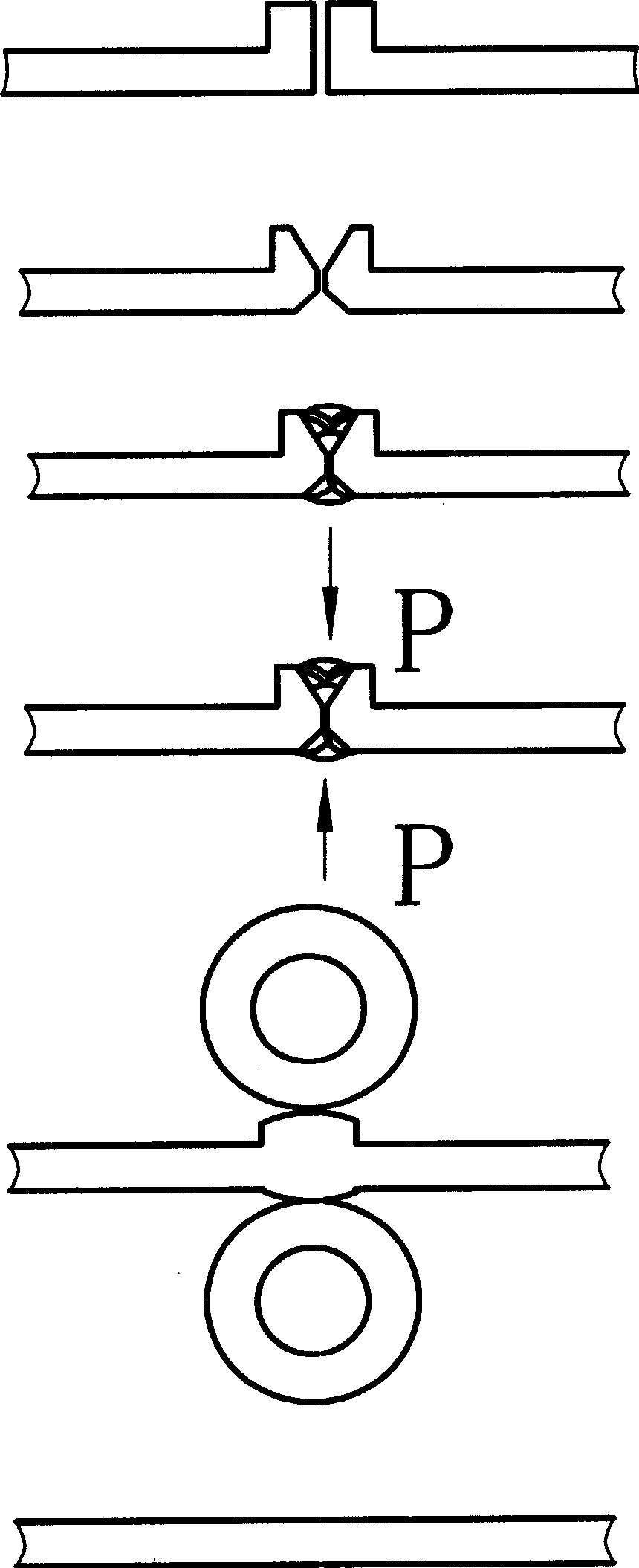 Making process of large titanium cathode roller cylinder and composite great current cathode roller