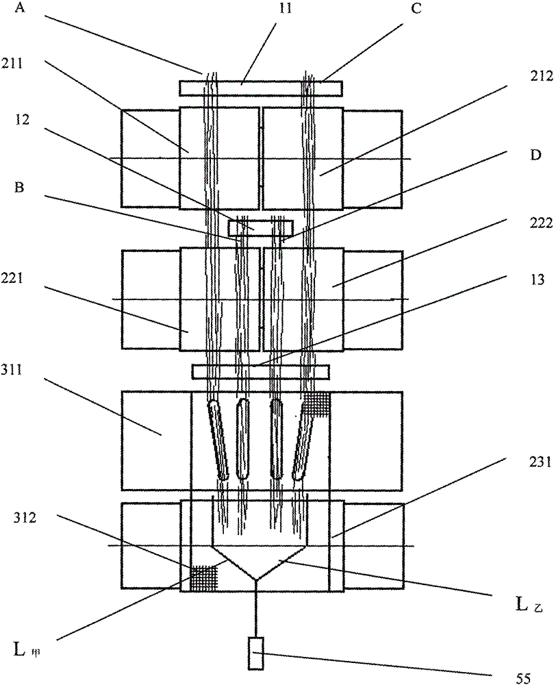 A multi-color embedded segment color spinning method and its device and product