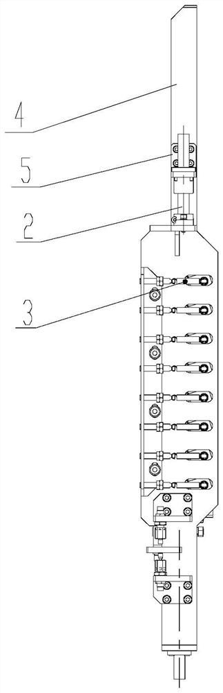 A flip-type blanking mechanism